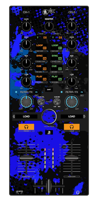 Reloop Mixtour Skin Conflict Blue